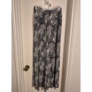 Animal Print Palazzo Pants-Size Large